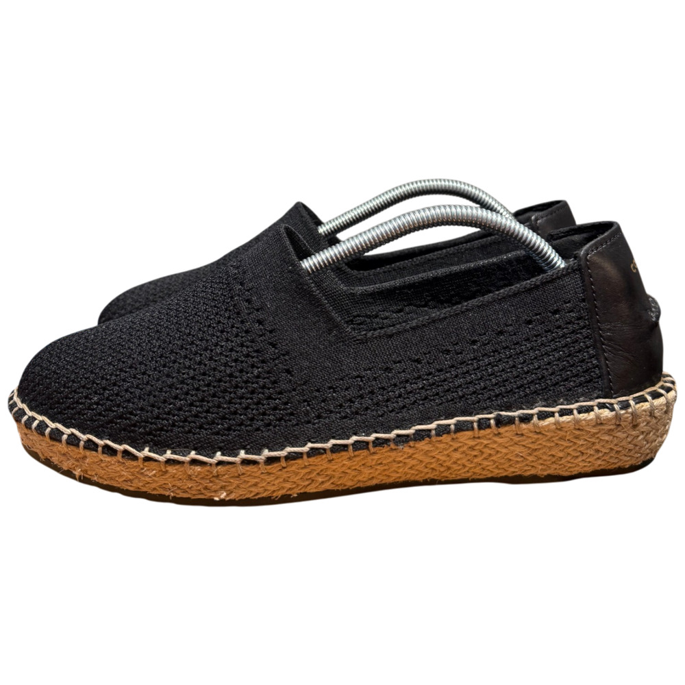 COLE HAAN Cloudfeel Stitchlite Women 7.5 Espadrilles Loafers Textured Black Knit